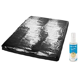 Wetgames Lakhoeslaken, rubberlaken, erotiek & seksspeelgoed, zwart, 160 x 200 cm, voor massage, seksspeelgoed, vochtige…