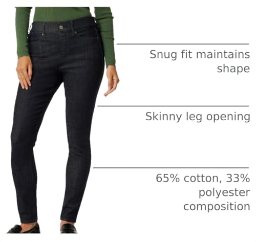 Levi Strauss Signature Gold Women's Totally Shaping Ultimate Pull-on Skinny Jeans (Available in Plus), Retro Dark, 4 Short - image 4