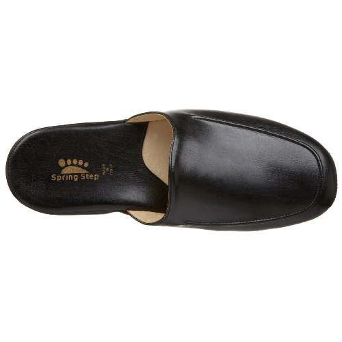 Spring Step Mens Nigel Slipper, Black, 10.5 #TOP4