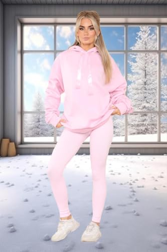 Sweat à capuche d'hiver chaud pour femmes pull uni oversize confortable - 7