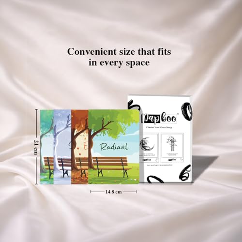 Image of PAPBOO A5 Handy, Easy to Carry Unruled, Plain Seasons Set of 4 for doodling, Writing, Notes, Notebooks -Matte Finished - Journal Diary, Gift.(60 * 4=240 80 GSM Pages)