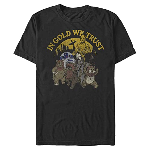 Star Wars Dieu Doré T-Shirt Homme motif brillant coupe moderne