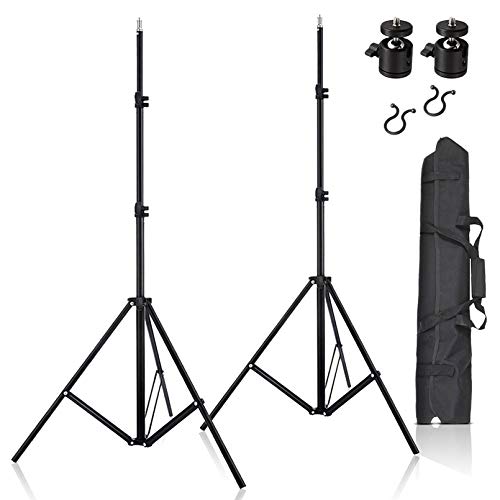 Meking 撮影用 200cmライトスタンド*2+自由雲台*2+収納ケース ライトスタンドキット HTC VIVE VR専用セット 撮影写真 ストロボ/スピードライト/ソフトボックスなど対応