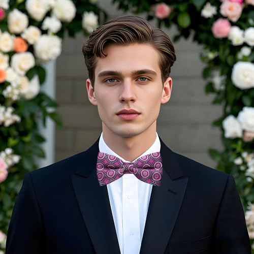 Image of YourTies Bow Ties for Men Pretied Bowties Solid Color Satin Bow Tie Formal Business Tuxedo Wedding Party Prom