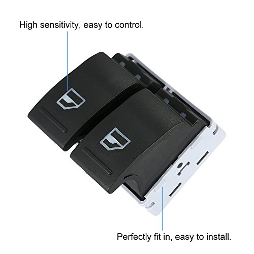 Yorten Interruptor elétrico da janela do carro do lado do motorista Interruptor levantador da janela