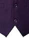ZEROYAA Men's Hipster Urban Design 3 Pockets Business Formal Dress Vest for Suit Tuxedo ZLSV16-Dark Purple X-Large
