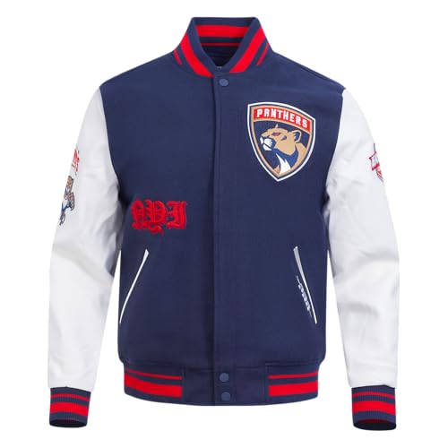 Image of Pro Standard Mens NHL Old English Varsity Jacket