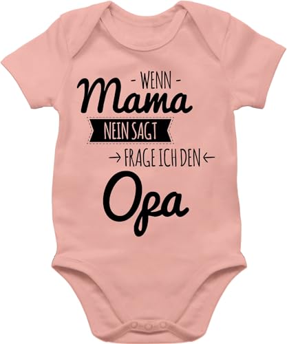 Shirtracer Baby Body Junge Mädchen - Sprüche - Wenn Mama nein sagt frag...