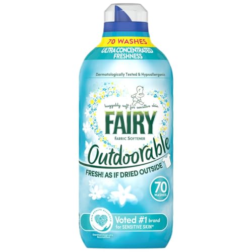 Fairy Outdoorable Fabric Conditioner 70 Washes, Ultra Concentrated Formula For Sensitive Skin And Dermatologically Tested - 100 Percent Recycled Bottle