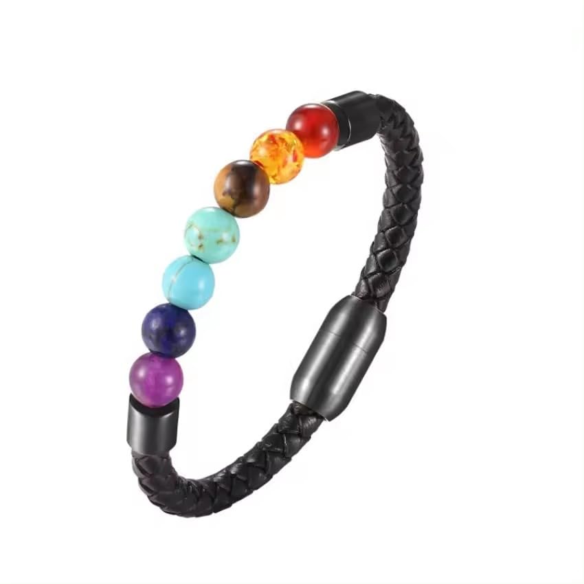 MEENAZ Bracelet for women men boys 7 Chakra Healing Bracelet Pyrite Evil Eye Bracelet | Original Unisex Bracelet Authentic Stones | 7 Chakra + Money Magnet + Protective magnet 8 mm beads 763 (B0D1NDCZYZ) Amazon Price History, Amazon Price Tracker