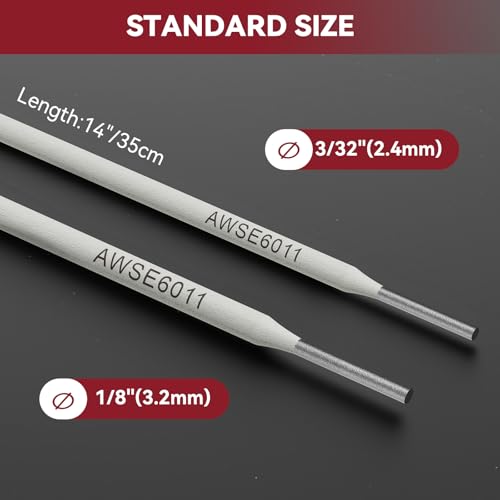 Image of ARCCAPTAIN E6011 Welding Rods 3 /32 inch 2LB Carbon Steel Stick Electrodes