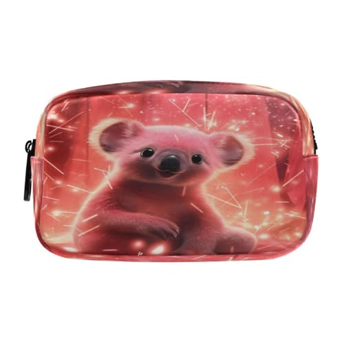 Koala Chiaro Astuccio per Matite per Trucco Cosmetico per Penne per Studenti Ragazze Ragazzi fantasia rosso