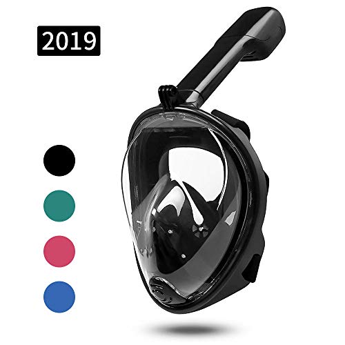 MOUNTDOG Snorkel Mask Full Face Snorkeling Mask with Panoramic View and Action Camera