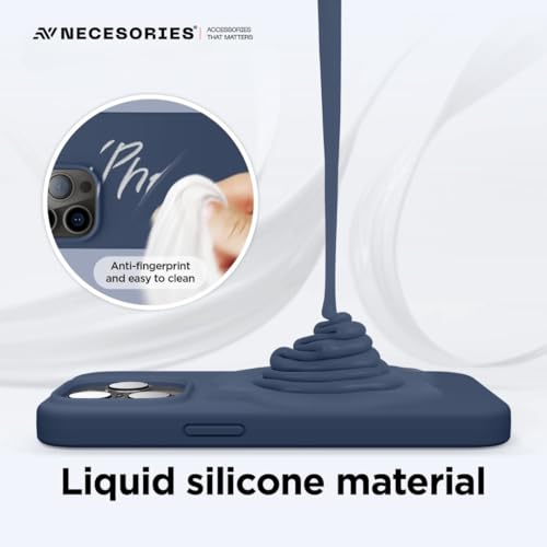 Image of Liquid Silicone Case Compatible for iPhone 13 Pro | Slim Back Cover | Soft Touch Bumper | Shockproof Drop Protection | Microfiber Cloth Inside | Sleek Solid Design