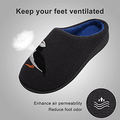 Atlantic Puffin Women's Knitted Cotton Slippers Soft Comfort Warm House Casual Shoes4