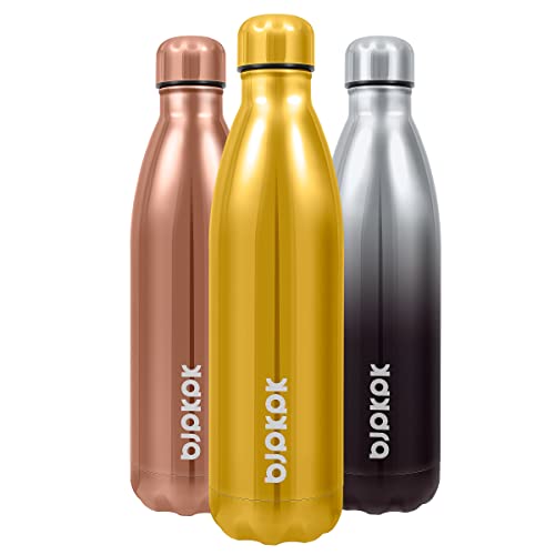 Image of BJPKPK 25 oz Insulated Water Bottle, Stainless Steel Flask, Leak Proof