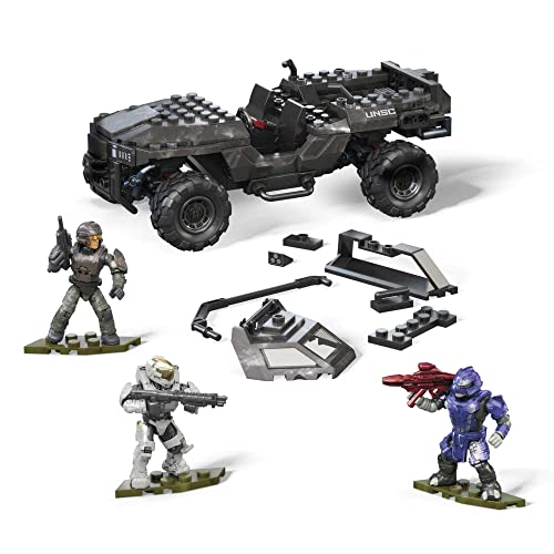 Mega Halo Infinite Toy Car Building Toys Set, Unsc Razorback Blitz Vehicle With 303 Pieces, 4 Micro Action Figures And Accessories, Gift Ideas #TOP2