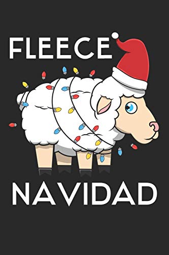 Fleece Navidad: DIN A5 Frohe Weihnachten Notizheft kariert | 120 Seiten kariertes Frohe Weihnachten Notizbuch für Notizen in Schule, Universität, ... | Eine tolles Geschenk für Ihre Liebsten.