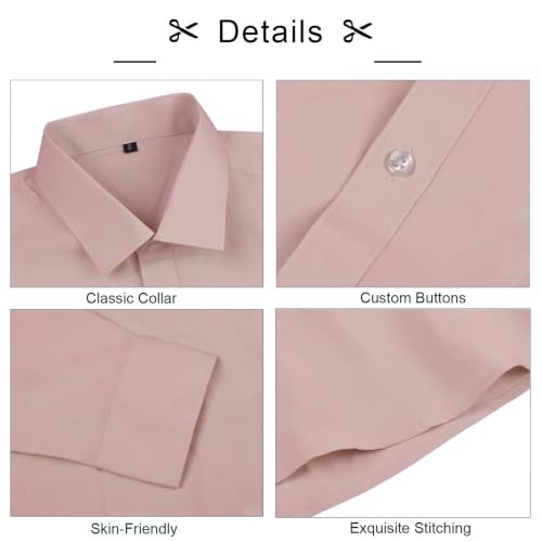 Image of Alizeal Mens 3 Pcs Long Sleeve Shirts Set