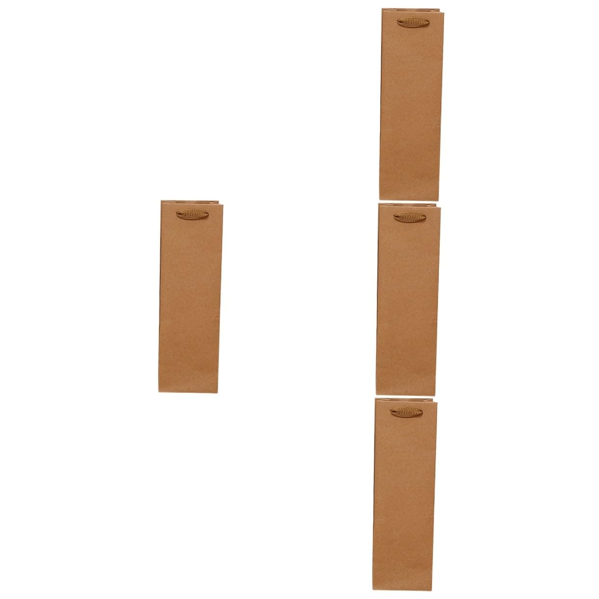 STOBAZA 48piezas Bolsa De Papel Kraft Para Vino Rojo De Bolsa De Almacenamiento Asa Para y Fiestas