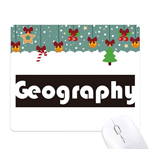 Alfombrilla para ratón de geografía ideal para organizar tu mesa de estudio o de oficina en negro