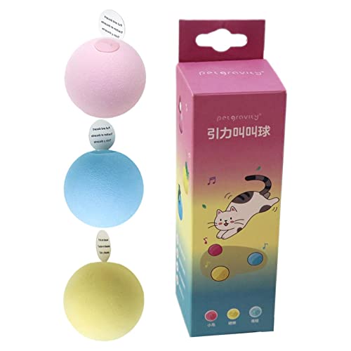 Gato jogando bola,Brinquedos interativos Chirping Balls Cat Kicker - Brinquedos interativos para gat