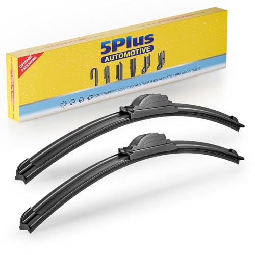 5 PLUS 20 and 20 Windshield Wiper Blades(Pack Of 2) All-Season Performance Automotive Replacement Windshield Wiper Blades for My Car