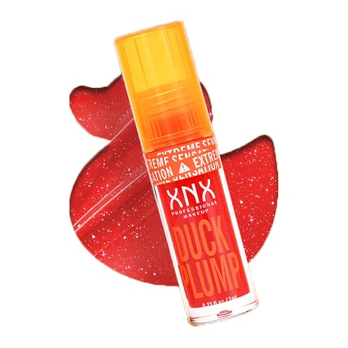 TAIKELOP High Pigment Plumping Lip Gloss with Spicy Ginger, Vegan Lip Makeup, Hydrating Plumping Booster Moisturizing Volumizing Lip Gloss