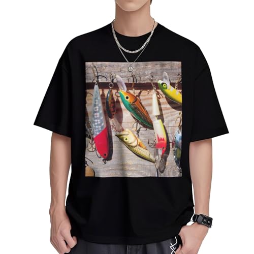 T-shirt en coton imprimé pour femme avec motif graphique et col rond