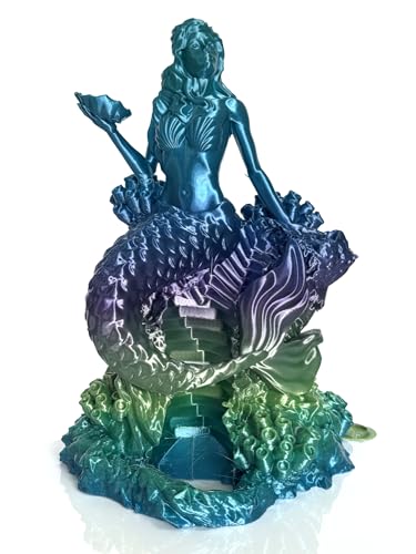 Image of PETG Filament 1.75mm, High Speed Silk PETG Filament, Aurora Blue Green Purple, Glossy Shiny 3D Printer Filament for Fast FDM 3D Printing, 1kg Spool