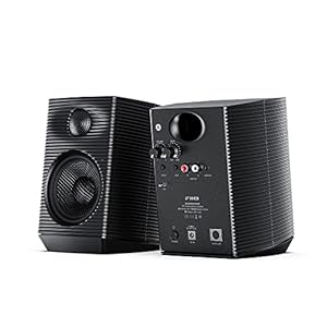 FiiO SP3 Powered HiFi Active Desktop Speakers – 80W Stereo Computer Speakers and Home Music Sound System with AUX Audio/RCA, 2-Way (Black)