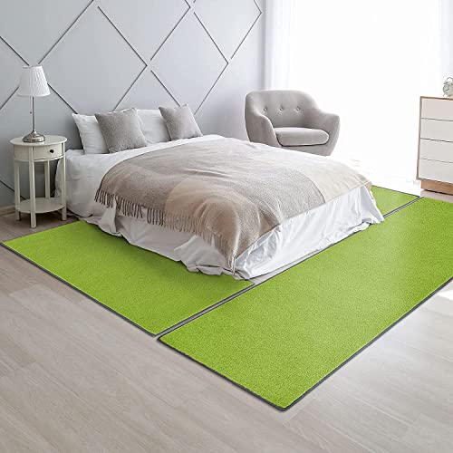 Floordirekt Velours-Bettumrandung Dynasty - Bettvorleger Teppichläufer - 3-teiliges Läufer-Set in 3 Größen (B: 67 cm | L: 1 x 250 cm + 2 x 140 cm, Grün) Floordirekt Velours-Bettumrandung Dynasty - Bettvorleger Teppichläufer - 3-teiliges Läufer-Set in 3 Größen (B: 67 cm | L: 1 x 250 cm + 2 x 140 cm, Grün)