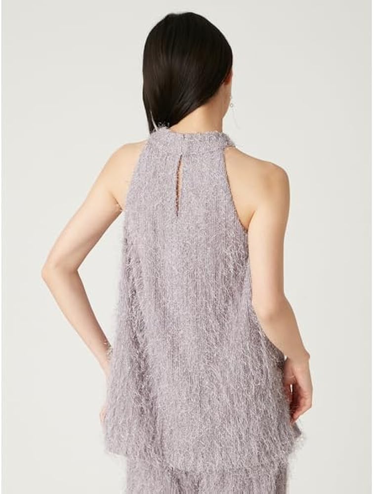 Amazon.co.jp: フリンジジャガードホルタートップス FWFB252116GRYF