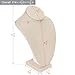 MOOCA Necklace Chain Jewelry Bust Display Holder Stand, Display Necklace Mannequin, Necklace Bust Jewelry Bust Stand, Pendant Chain Organizer for Women 8