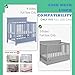SUVQWJT Breathable Mesh Crib Liner for Protecting Baby Legs and Arms, Block The Pacifier from Falling, 11