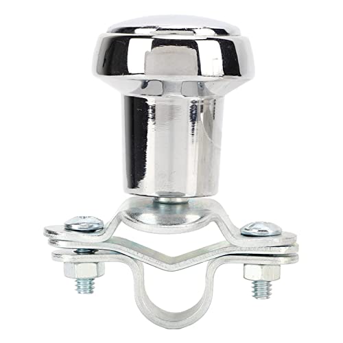 Steering Wheel Power Ball, 70108, Steering Wheel Spinner Knob Turning Aid Ball Stainless Steel Chrome Plating Universal Automobile Part #TOP5