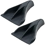 Modengzhe 2 Pcs Rubber Car Roof Spoiler Wing Decoration Parts with Selfadhesive Tapes Compatible Vortex Generator if Applicable (4-3/4 x 3-1/4 Inches Mounting Size)