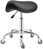BEWISHOME Ergonomic Rolling Saddle Stool