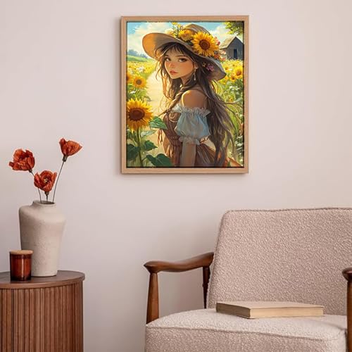 Peinture diamant fleurs 80x100cm kit full drill loisir creatif