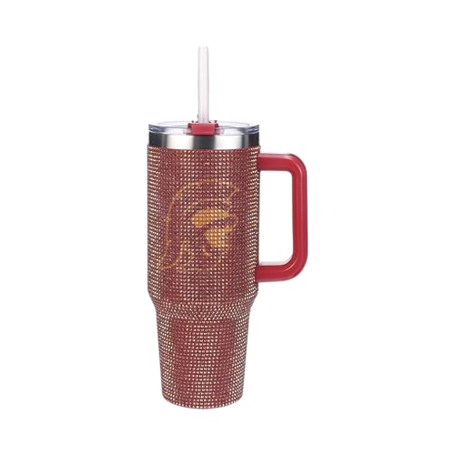 Image of The Memory Company Officially Licensed 40oz TC Bling Game Day Tumbler with Vintage Logo, University of Southern California