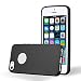 Produktbild Cadorabo Hülle für Apple iPhone 5 / iPhone 5S in METALLIC SCHWARZ - Handyhülle aus flexiblem TPU Silikon - Silikonhülle Schutzhülle Ultra Slim Soft Back Cover Case Bumper