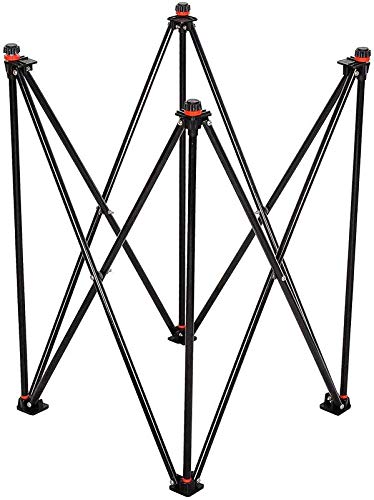 Gravin Iron Adjustable & Foldable Carrom Board Stand (Black)