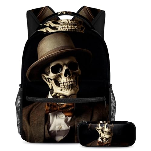 Sac à dos squelette d'Halloween pour l'école des garçons et filles passionnés d'aventures