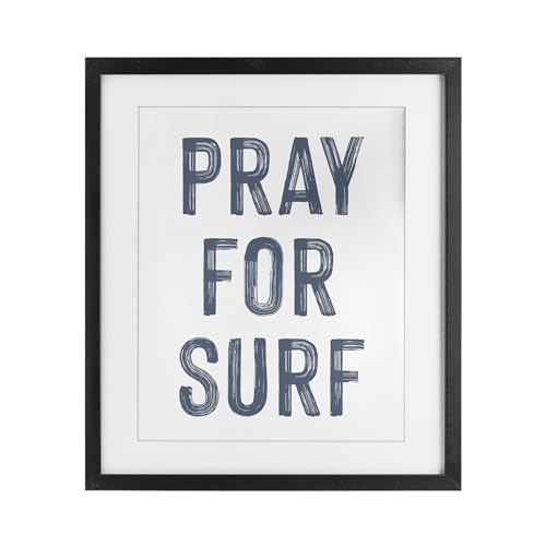 Affiche Pray For Surf sous verre pour créer une déco salon bord de mer