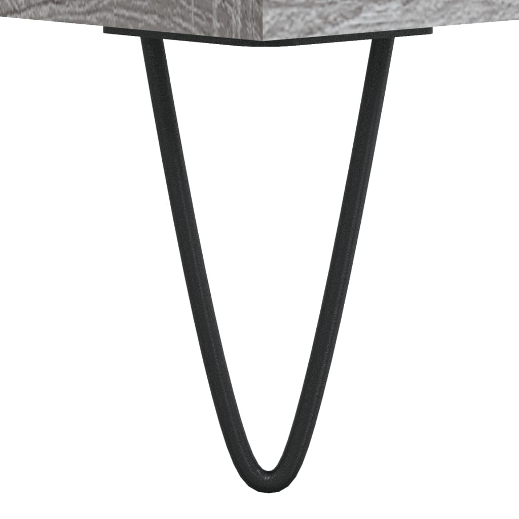 vidaXL Buffet, Armoire avec Pieds, Meuble de Rangement, Organisateur de Salon Salle de Séjour Maison Intérieur, Sonoma Gris Bois d'Ingénierie