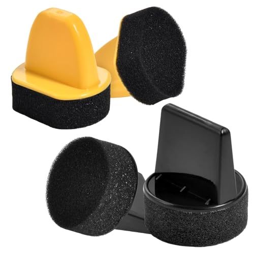 LEONTOOL 4 pcs applicateurs éponge, Cirage à Chaussures en Mousse Dauber, éponge applicatrice de Cirage pour Cuir Outil de Brillance et de Polissage