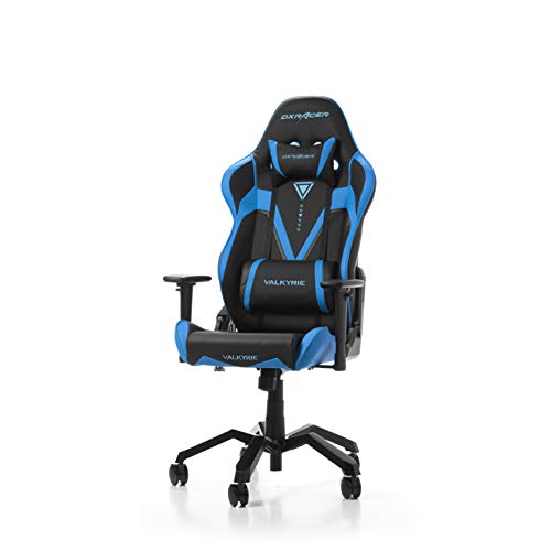 DXRacer (el Original) Valkyrie V03 Silla Gaming, Cuero sintético, Negro & Azul, 165-195 cm Cover
