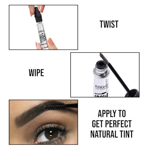 Image of INSIGHT Cosmetics Brow Tattoo - Black|Natural Finsh|Long Lasting|Smudge Free|Transferproof|Sculpts & Defines-5 g (Pack of 2)