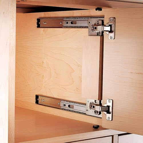 Image of VOLO Cabinet Hinges, Set of 1 (2 Pieces) for Furniture, Wardrobes, Doors, and Storage Units | (2D Normal (Mild Steel), 0 Crank | Full Overlay)