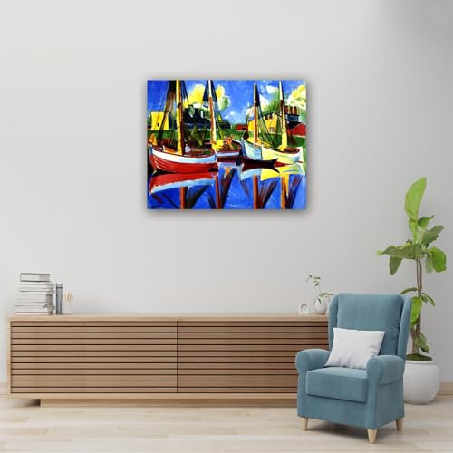 Tableau Abstrait Célèbres pour salon déco marine 40x50cm